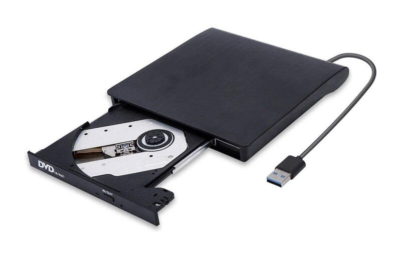 External CD/DVD Drive, USB 3.0 CD Player DVD Drive ROM +/-RW Optical Reader Writer Burner