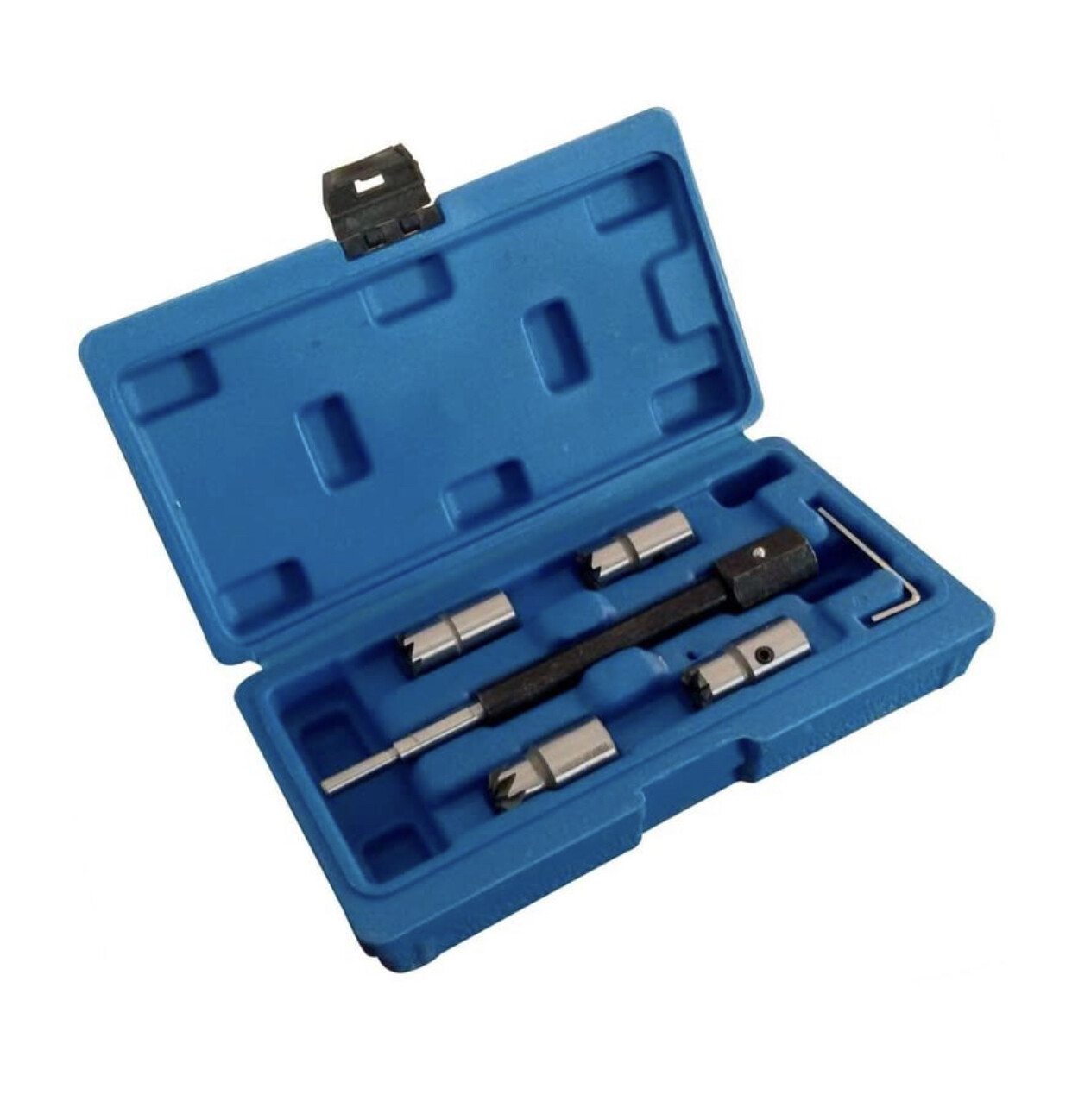 SUPERTOOLS 5PCS Laser Diesel Injector Seat Cutter Clear Repair Tool Set