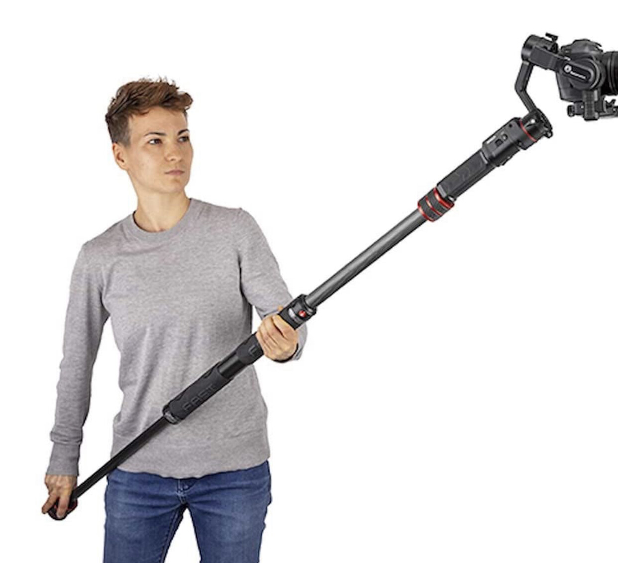 Manfrotto Fast Gimboom Carbon Fibre, Lightweight and Compact Carbon Boom for Gimbal