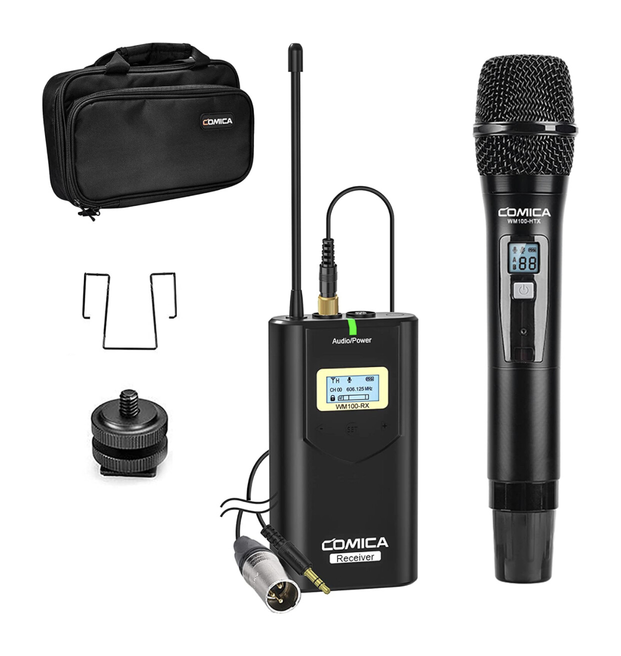 Comica CVM-WM100 H UHF 48-Channel Professional Wireless Handhled Microphone System