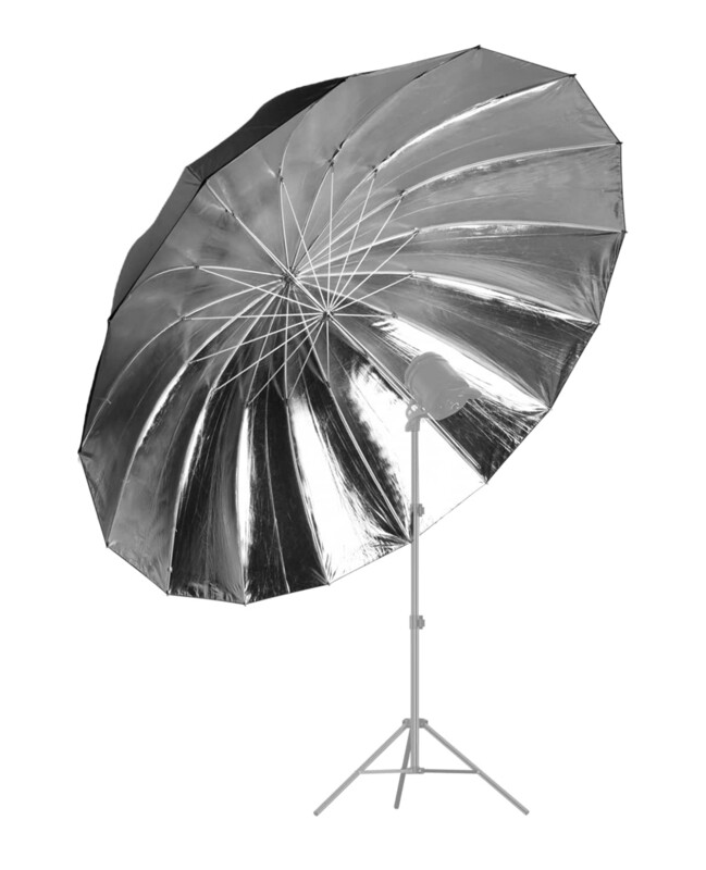 EMART Black/Silver Photography Parabolic Umbrella, 71&quot;/180cm Large Reflective Umbrella