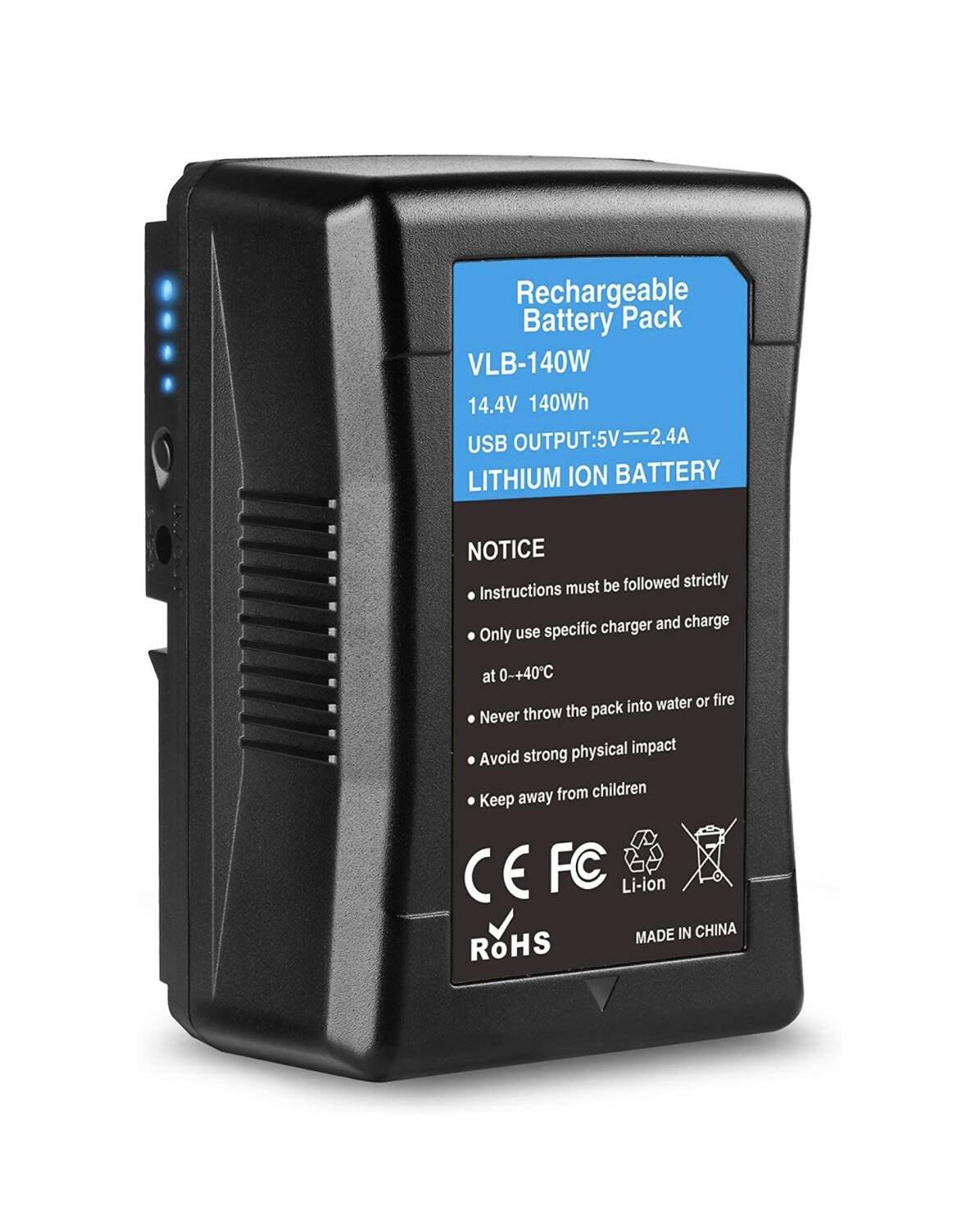 (10000mAh) 140Wh V-Mount Battery Compatible with Sony Video Digital Camcorders