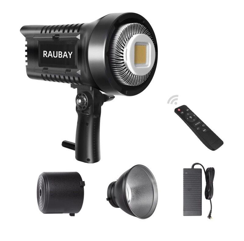 RAUBAY LED Photography Lighting with Bowens Mount, 100W COB
