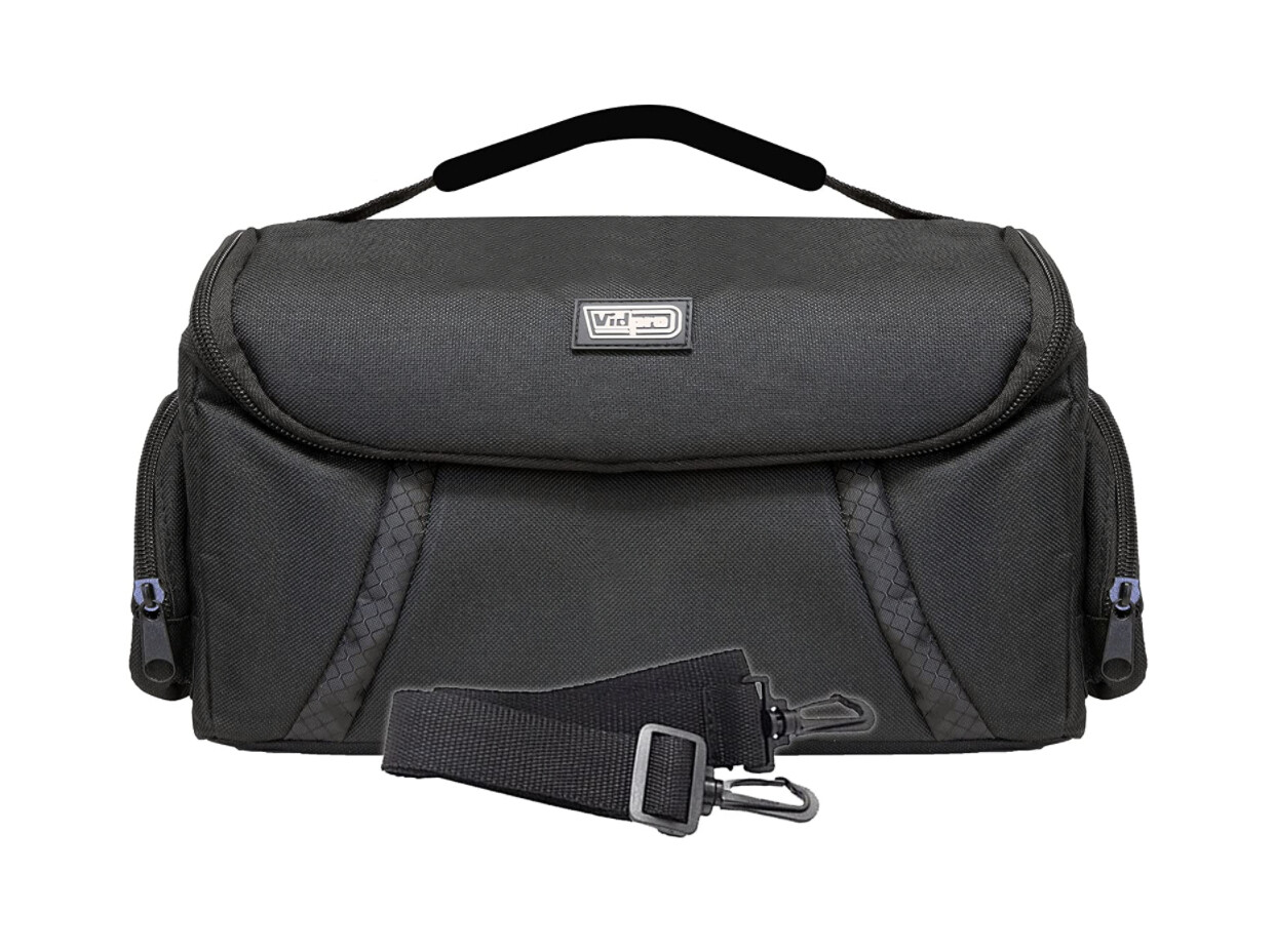 Vidpro DSLR and Video Camera Gadget Bag - Large Protective Case Includes Padded Dividers Handle and Shoulder Strap