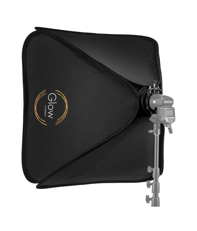 Glow 80x80cm Quick Softbox for Shoe Mount Flash Bracket