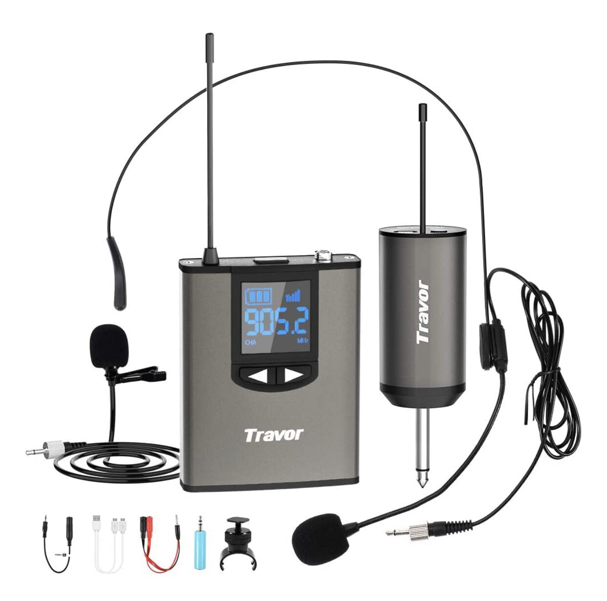 Travor Micrófono inalámbrico para celular y cámaras