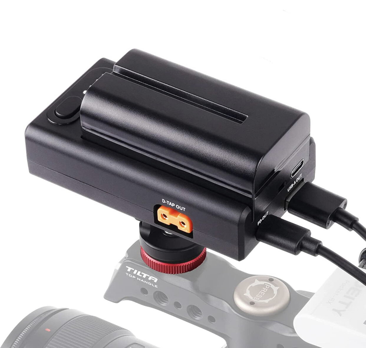 NP-F Multi Use Powering Adapter for Sony NP-F970/750/550 Battery with 21W Type-C Input