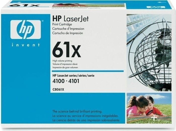 HP C8061X BLACK TONER 61X for LASERJET 4100,4101
