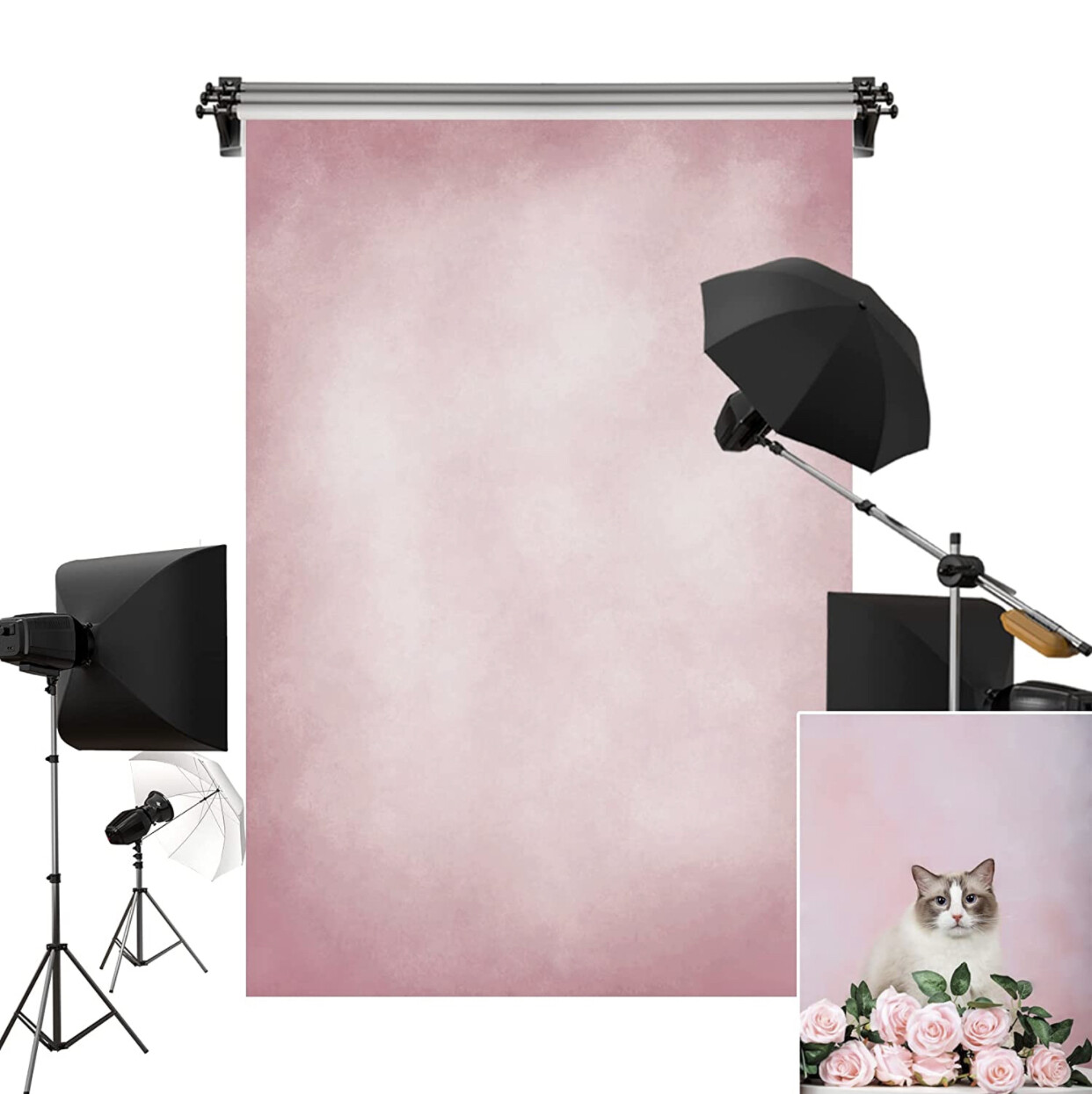 Kate 5x7ft/1.5x2.2m Pink Backdrops Abstract Sweet Girls Pink Seamless Portrait Background