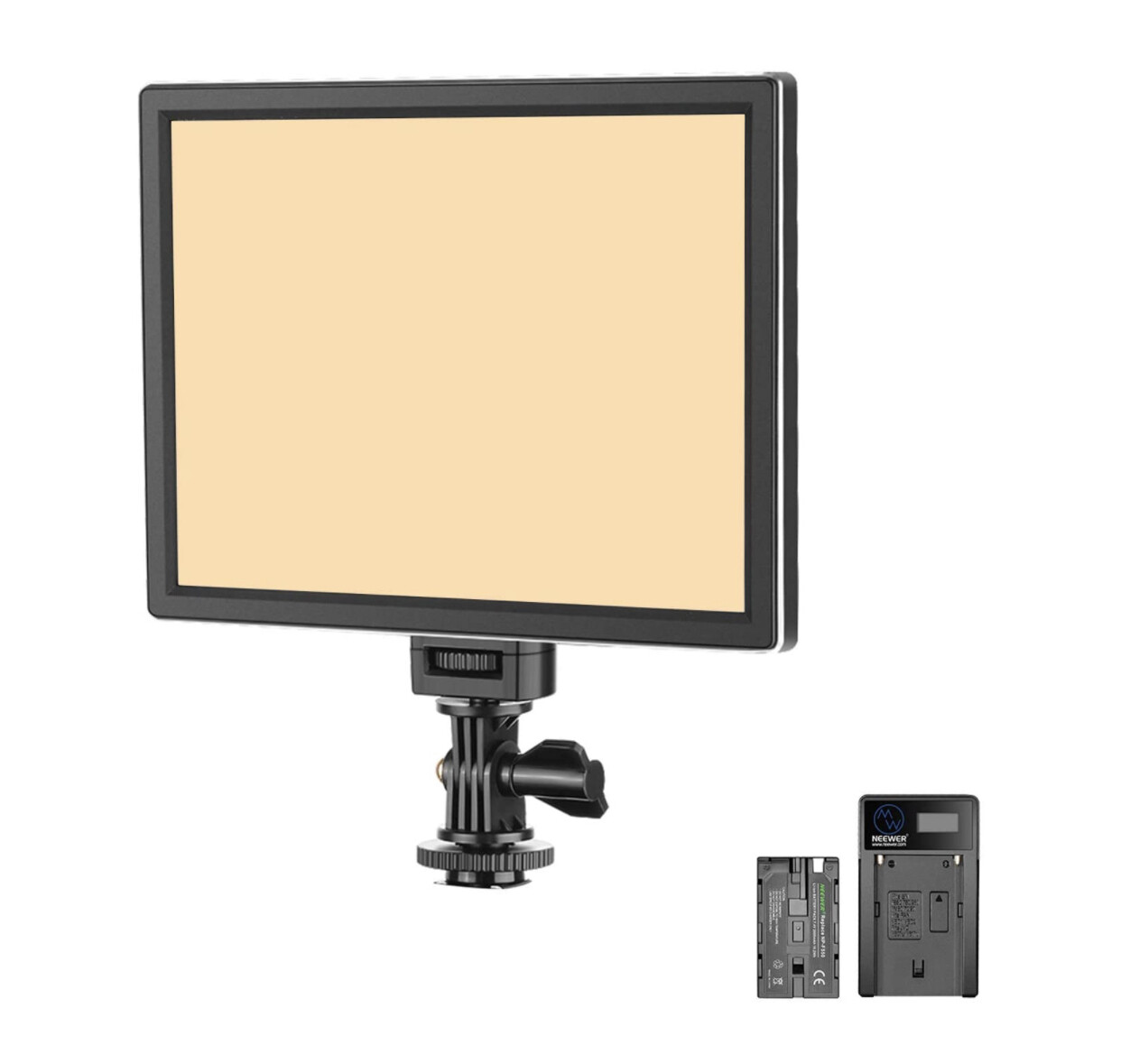 Neewer T100 Softer SMD LED Video Light Lighting Kit: Bi-Color 3200K-5600K Dimmable