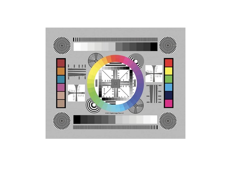 DGK Color Tools High Resolution 8.5x11&quot; Chrome SD Professional Lens Test Chart