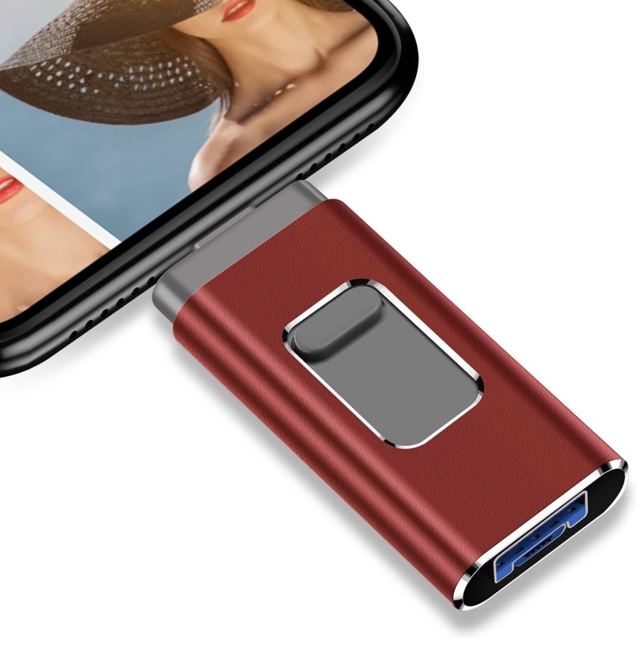 USB 3.0 Flash Drive 1TB Intended for iPhone, Lightning, USB Memory Stick External Storage