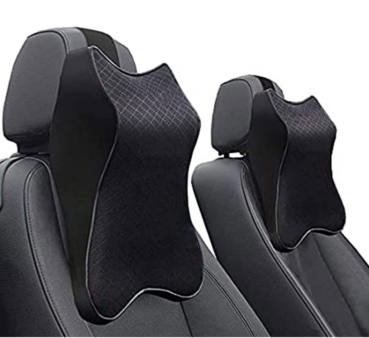 2 PCS Car Seat Headrest Neck Rest Cushion,Durable 3D Memory Foam, Comfortable Car Seat Headrest