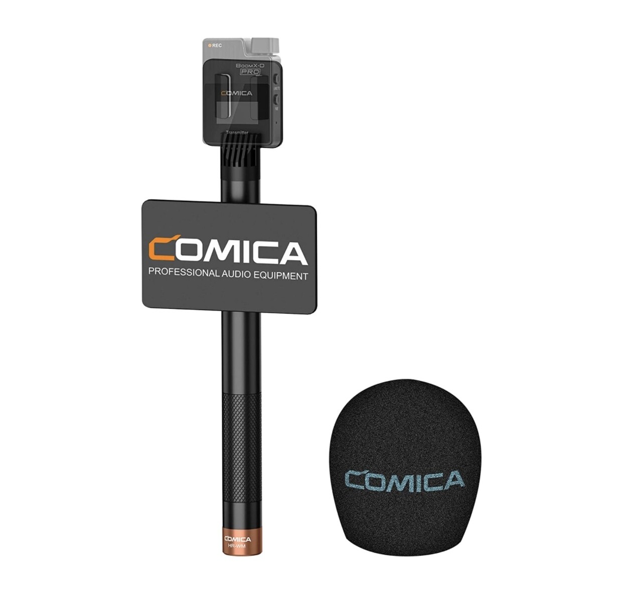 Comica HR-WM Interview Microphone Handle adapter for BoomX-D/BoomX-U Wireless Microphone