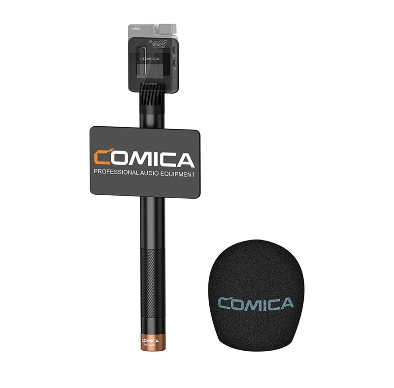 Comica HR-WM Interview Microphone Handle adapter for BoomX-D/BoomX-U Wireless Microphone