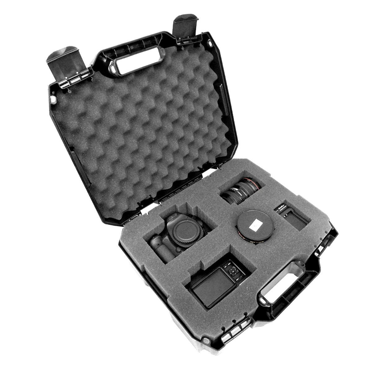 Estuche para equipo CASEMATIX Cam Hard Case para camaras, objetivo, flash y más