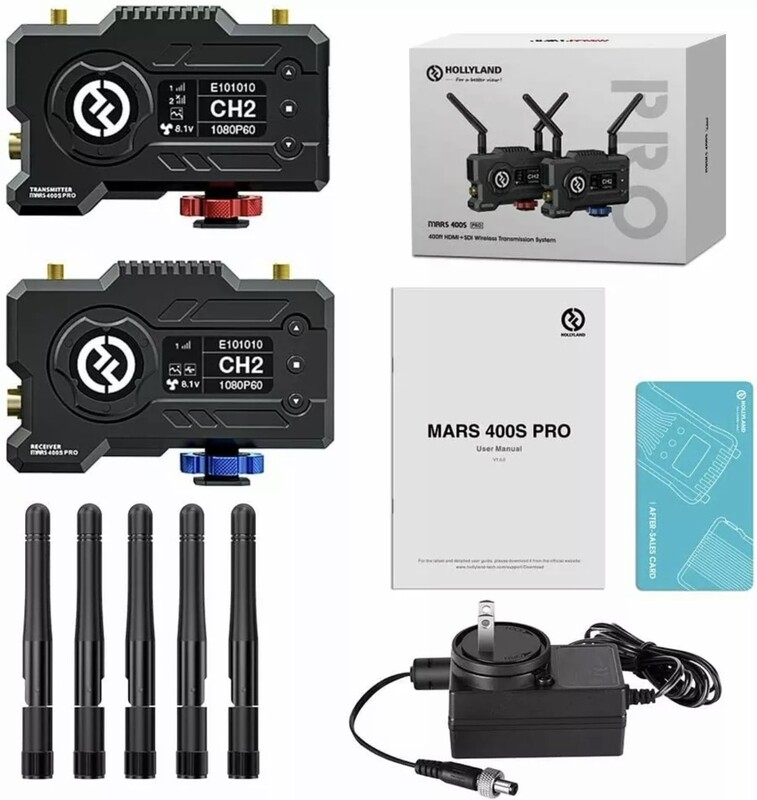 Hollyland Mars 400S Pro SDI 5G Wireless Transmission System for Live Stream