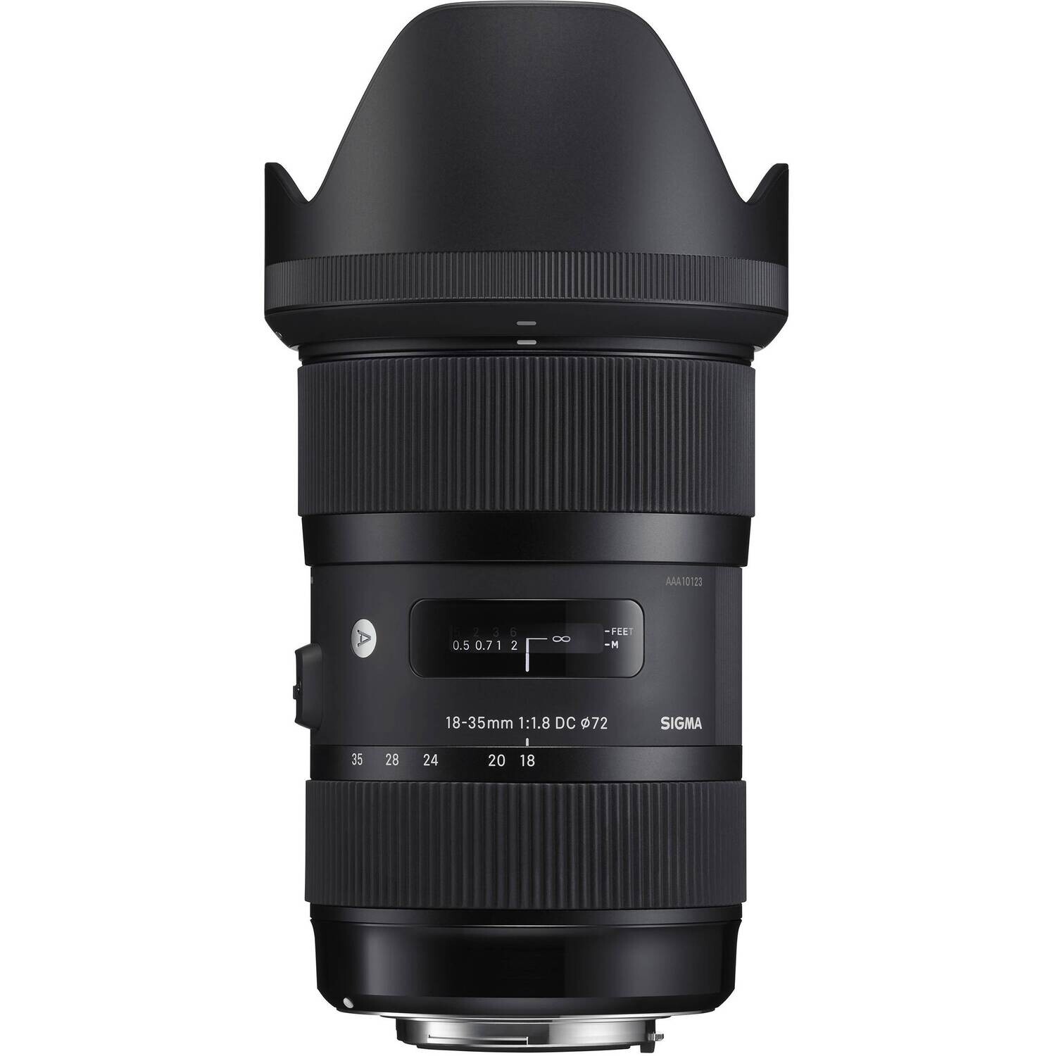 Sigma 18-35mm f/1.8 DC HSM Art Lens for Nikon F + parasol + case + tapas, como nuevo