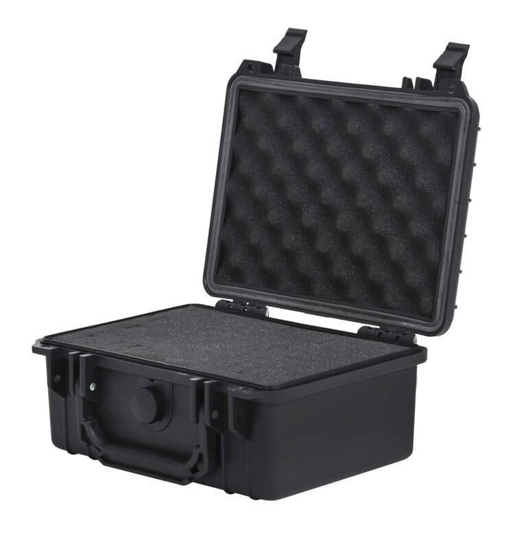 MEIJIA Portable IP67 Waterproof Protective Hard Case, Camera Case with Customizable Fit Foam Inserted