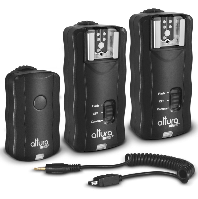 2 Trigger pack Altura Photo Wireless Flash Trigger for Nikon w/Remote Shutter Release