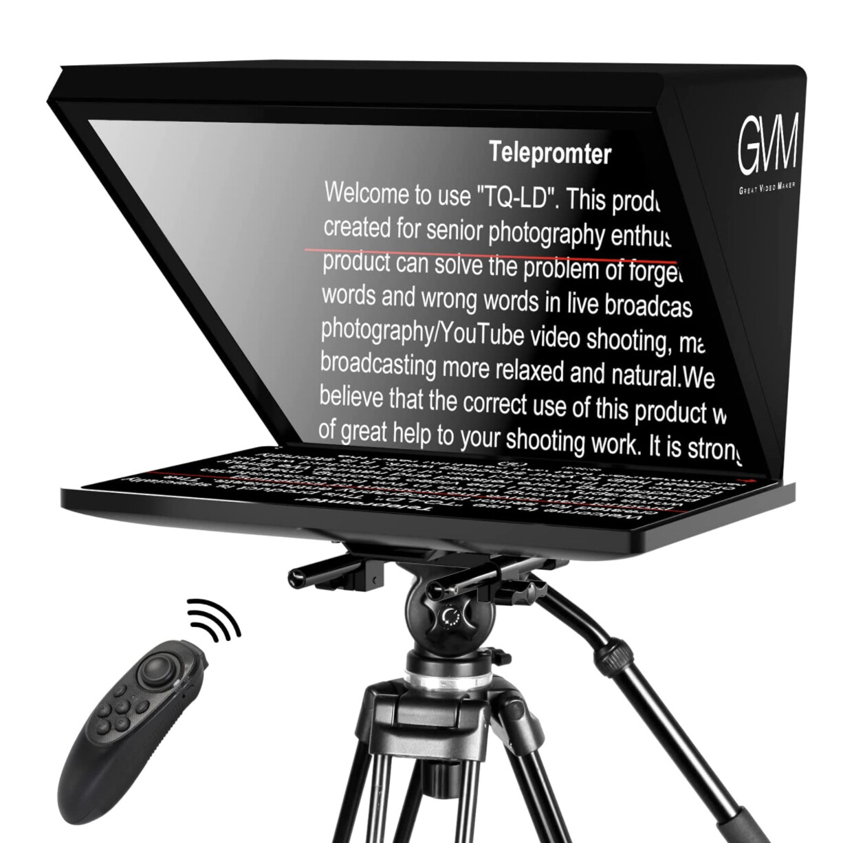 GVM Teleprompters for Digital Cameras/camcorders Portable 18.5&#39;&#39; Teleprompter Kit