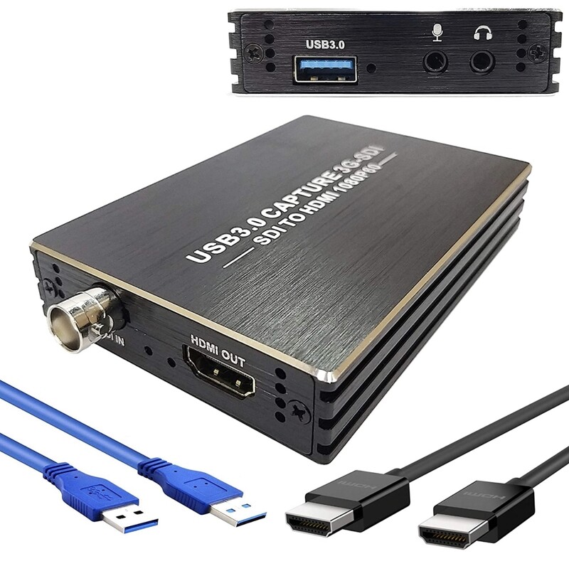 YOTOCAP YT-M006 SDI to USB3.0 Video Capture, SDI Pass Through to HDMI Record SDI Live Streaming and Record