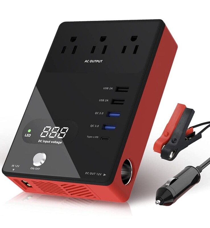LEYEE Power Inverter for car,DC 12v to AC 110v ,200W Power Outlet Adapter