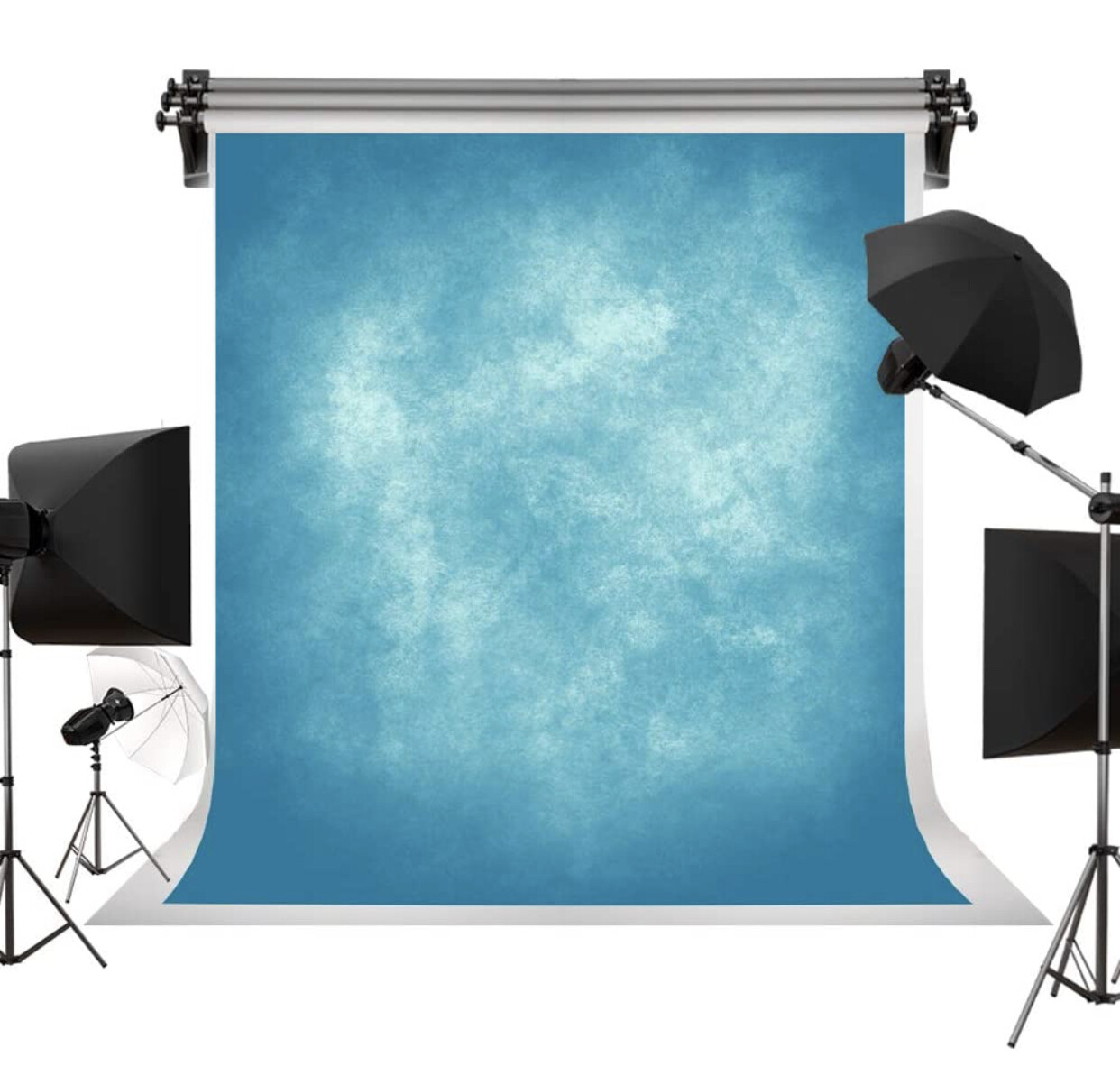 Kate 5x7ft Blue Portrait Backdrops Abstract Blue Photography Backgrounds Vintage Backdrops