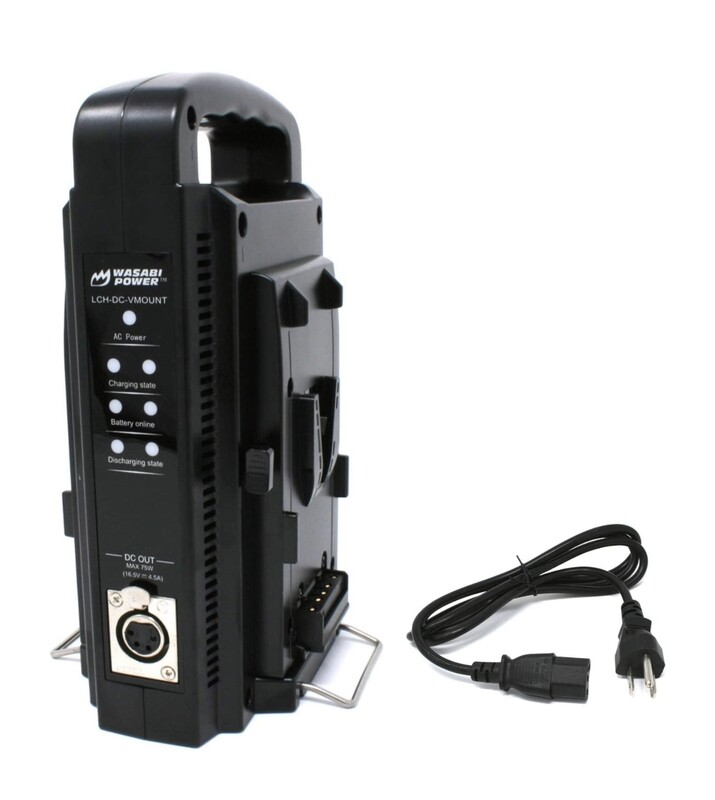 Wasabi Power Dual Charger for V-Mount/V Lock Battery Charger with DC 16.8V Power Supply
