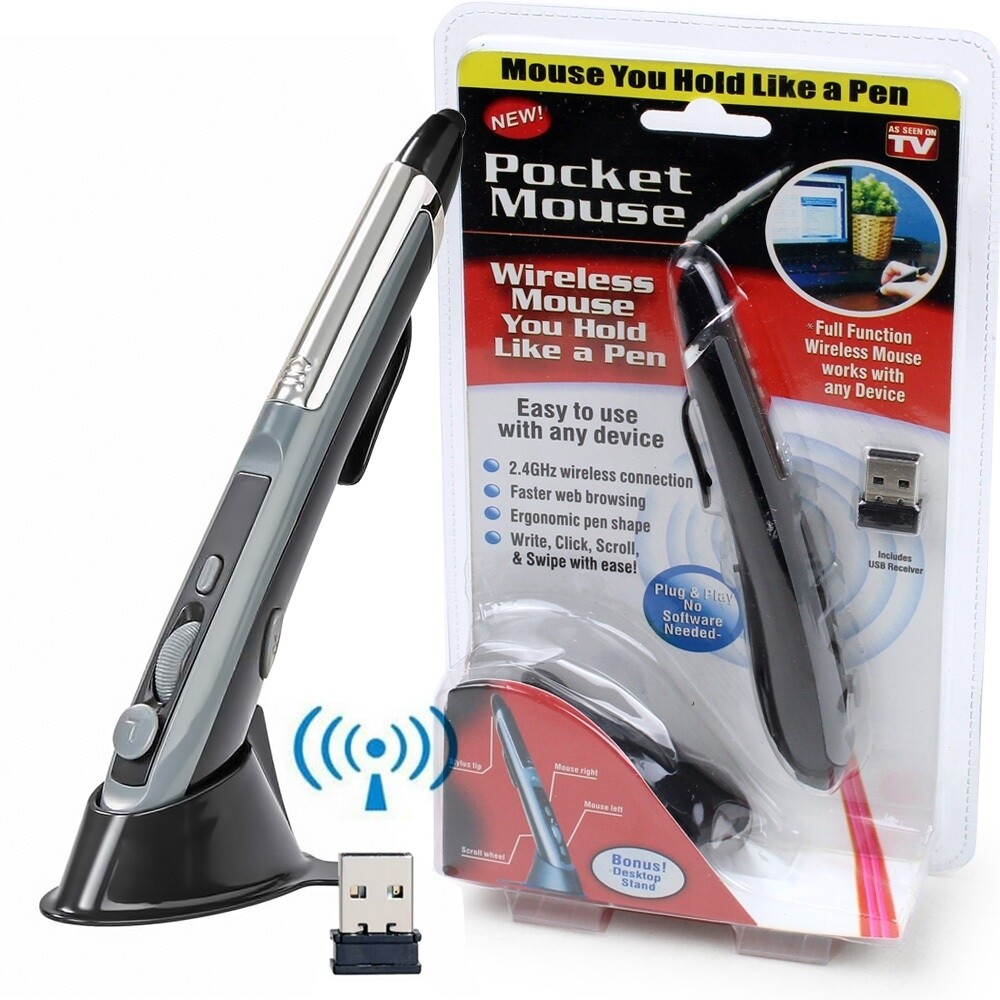 Pocket Mouse, Wireless optical mouse shaped like an ergonomic pen