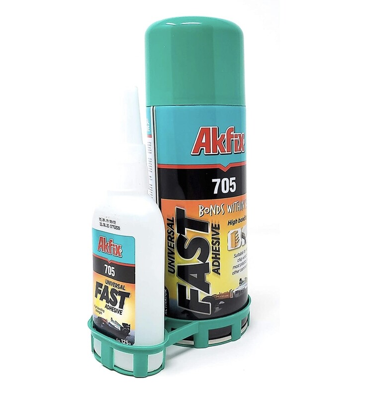 Akfix 400ml 705 Fast Adhesive CA Glue with Activator [Clear Super Glue Adhesive and Accelerator Spray]