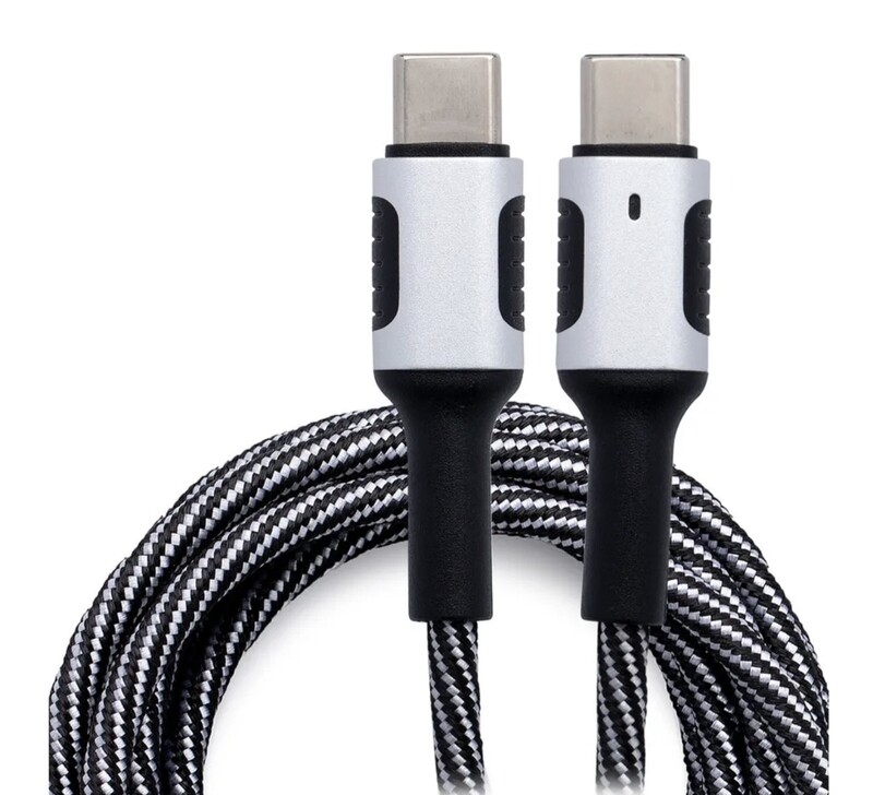Kratos Power Nylon Braided Cable 6-Feet USB-C to USB-C Cable