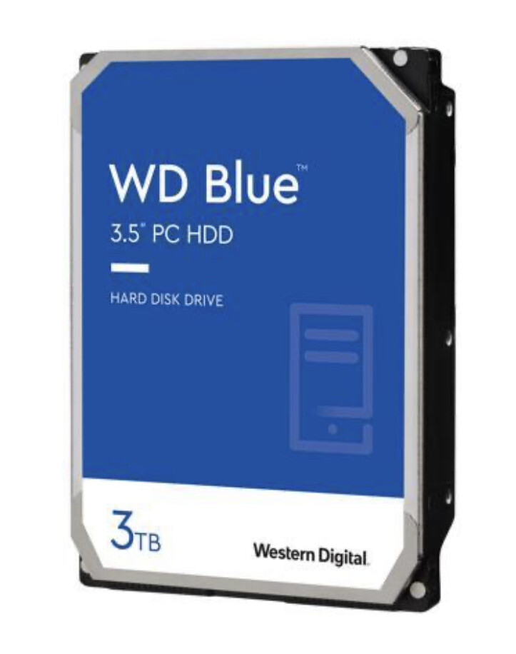 WD Blue 3TB Desktop Hard Disk Drive - 5400 RPM SATA 6Gb/s 64MB Cache 3.5 Inch