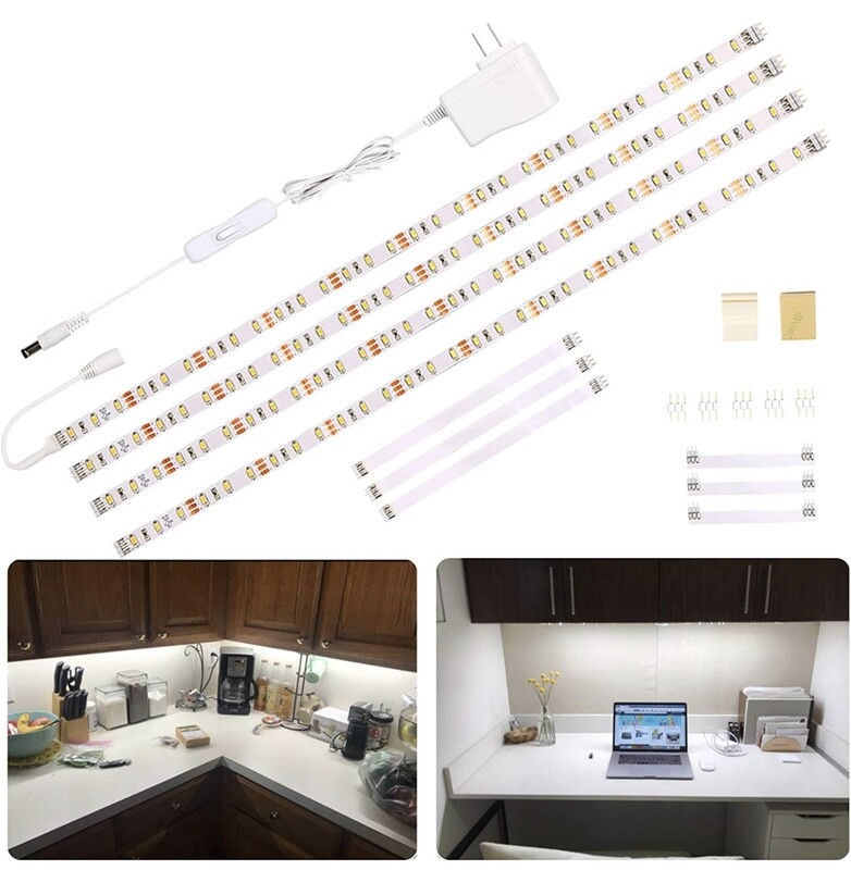 WOBANE LED Lighting Kit, 6.6 Feet Rope Light Set,120 LED,1200lm,6000K White,4 Panel
