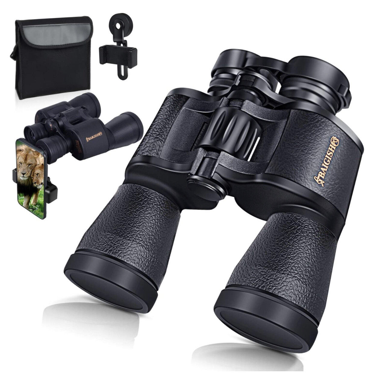 20x50 Binoculars for Adults - HD Professional Binoculars, BAK4 Prism FMC Lens-with Phone Adapter