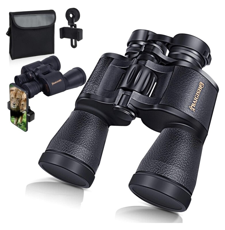 20x50 Binoculars for Adults - HD Professional Binoculars, BAK4 Prism FMC Lens-with Phone Adapter