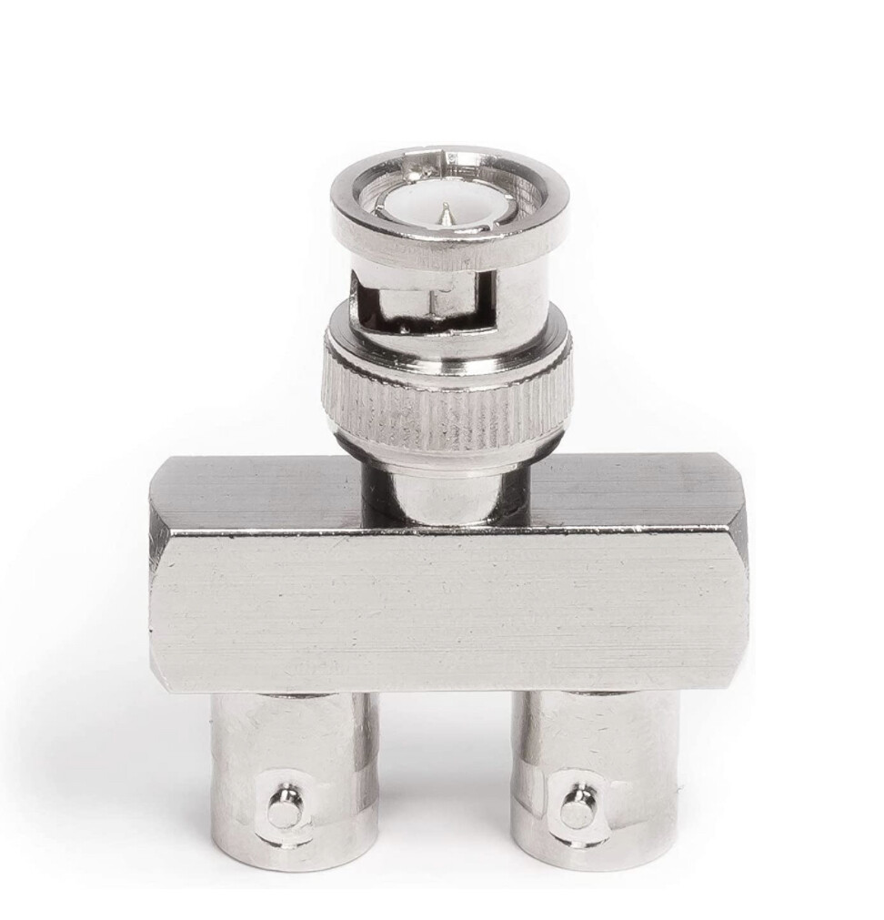 BNC Y Splitter - 2 Output BNC, SDI, HD-SDI, CCTV Splitter