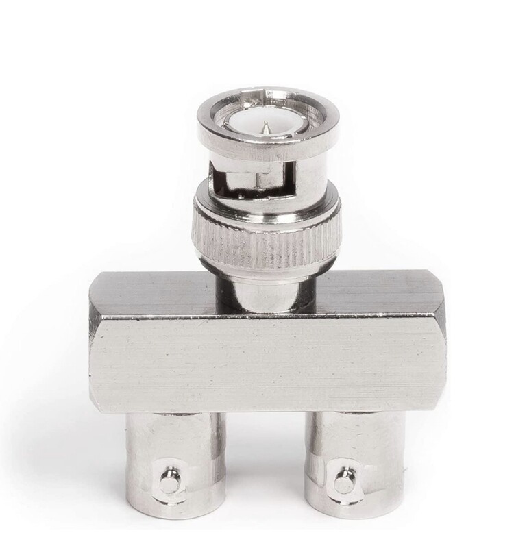 BNC Y Splitter - 2 Output BNC, SDI, HD-SDI, CCTV Splitter