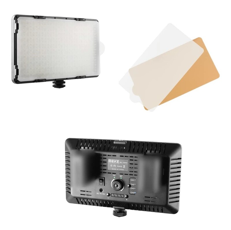 Meike MK-Y600A 600 LED Dimmable Ultra High Power Panel Digital Camera/Camcorder Video LED