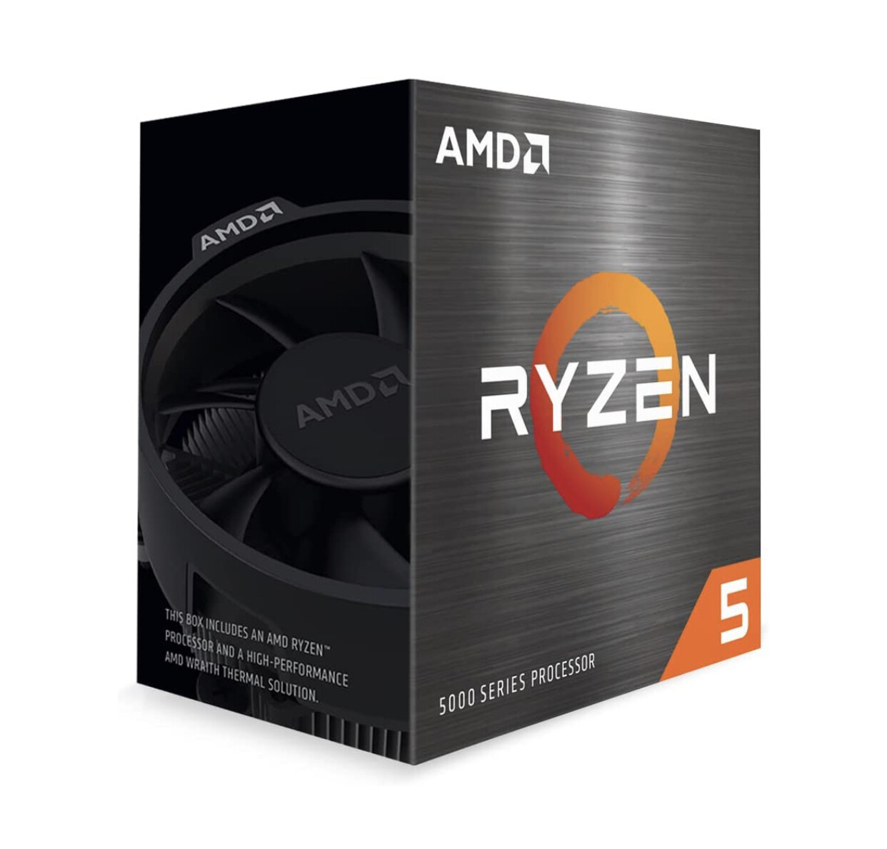 AMD Ryzen™ 5 5500 6-Core, 12-Thread Unlocked Desktop Processor with Wraith Stealth Cooler