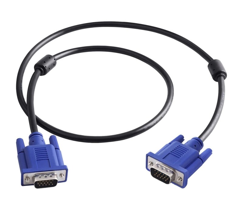 VGA to VGA Monitor Cable 1 metro, HD15 Male to Male