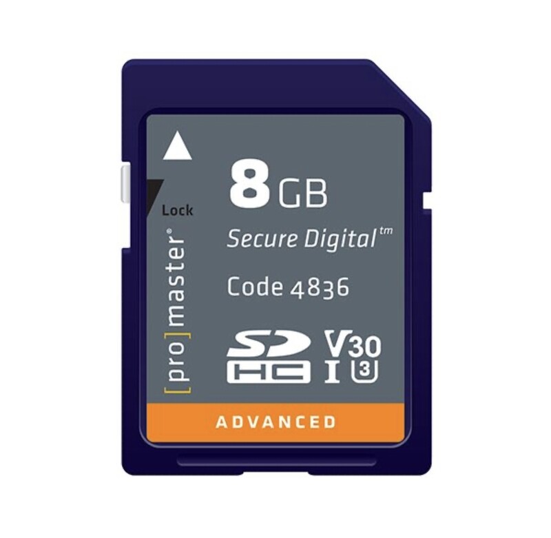 Promaster 8GB SDHC 633X U3 Advanced Memory Card