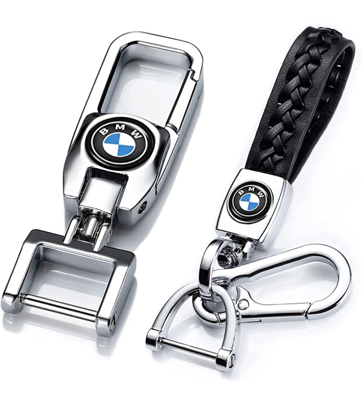 Kit de llaveros BMW de metal y cuero