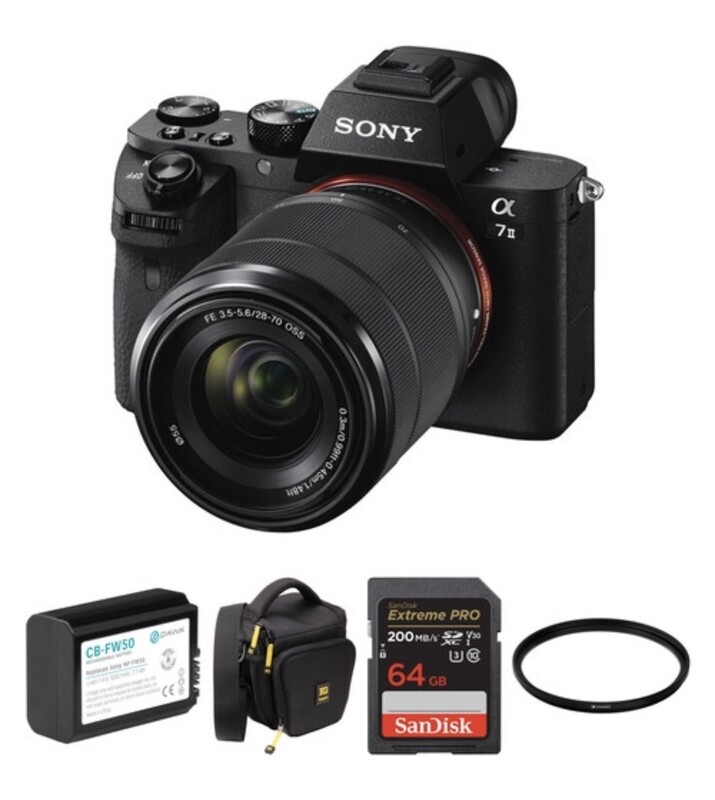 Sony a7 II Mirrorless Camera with 28-70mm Lens and Accessories Kit