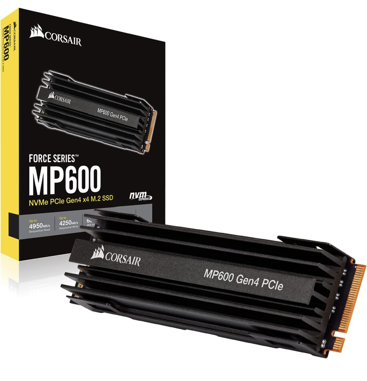Corsair Force Series MP600 500GB Gen4 PCIe x4 NVMe M.2 SSD