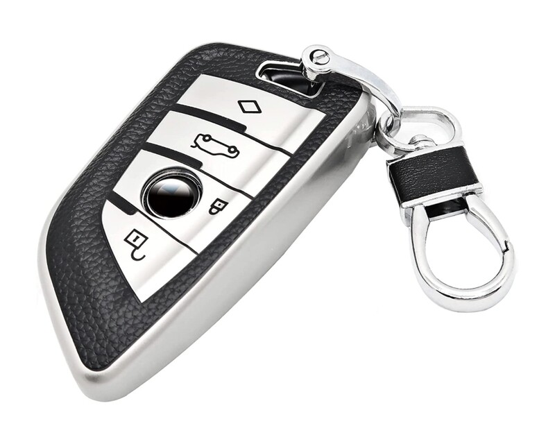 Funda de cuero con llavero para llave BMW