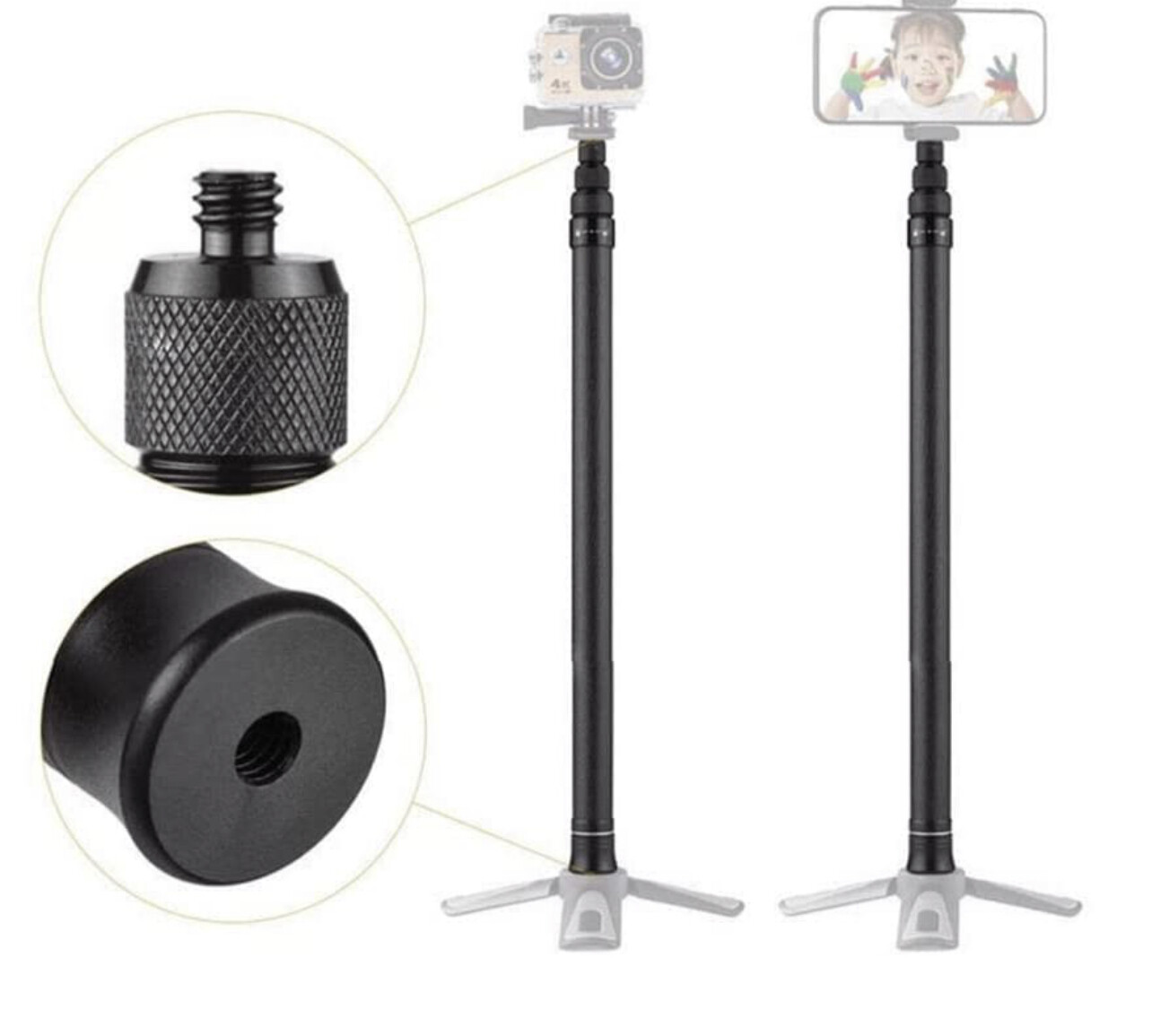 56-290 cm Ultra Long Invisible Carbon Fibre Selfie Stick for Insta360 Durable 4 Selfie Stick with Adjustable Length