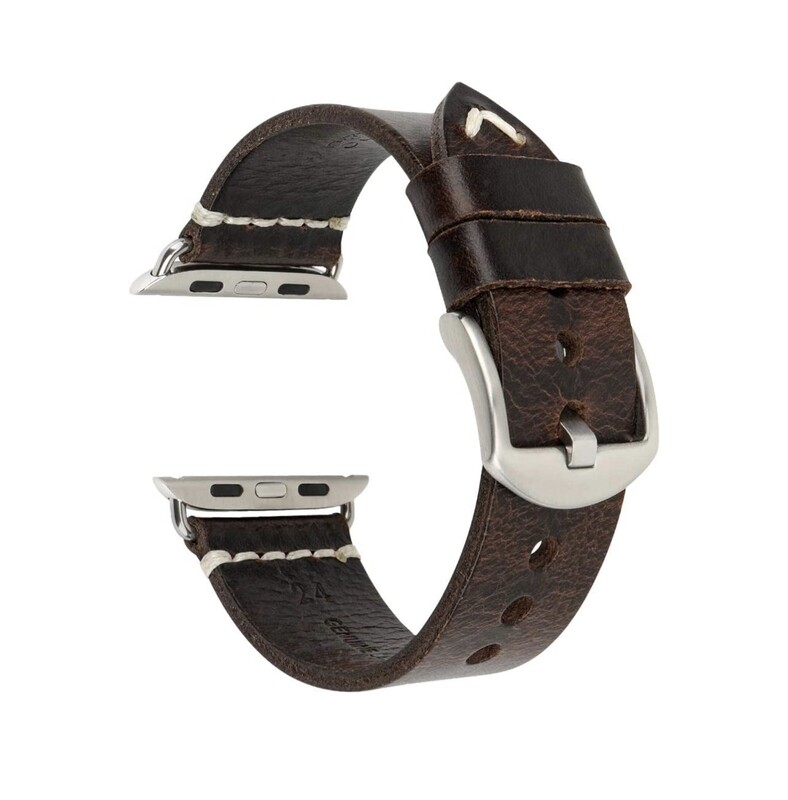 Correa de cuero para Apple Watch Ultra 49mm y Apple Watch 45mm/44mm/42mm