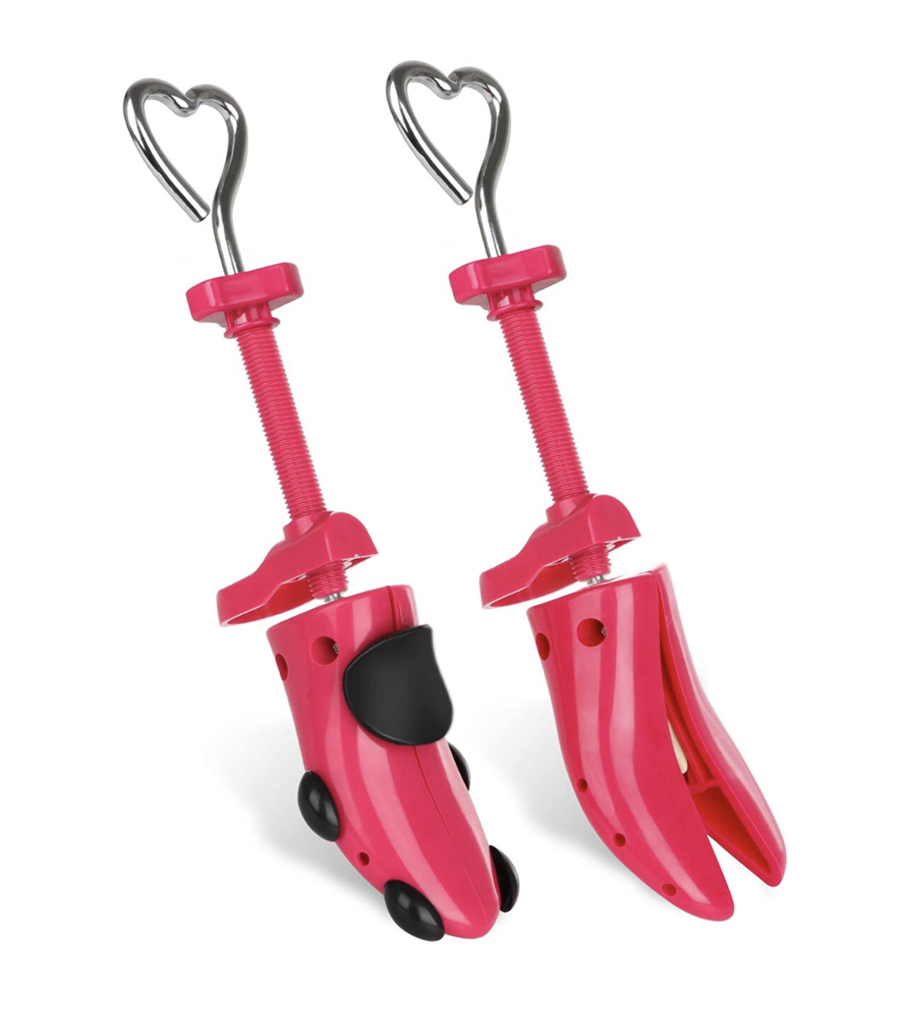 Par de Camillas para zapatos ajustables en 4 direcciones para estirar la longitud anchura, rosados