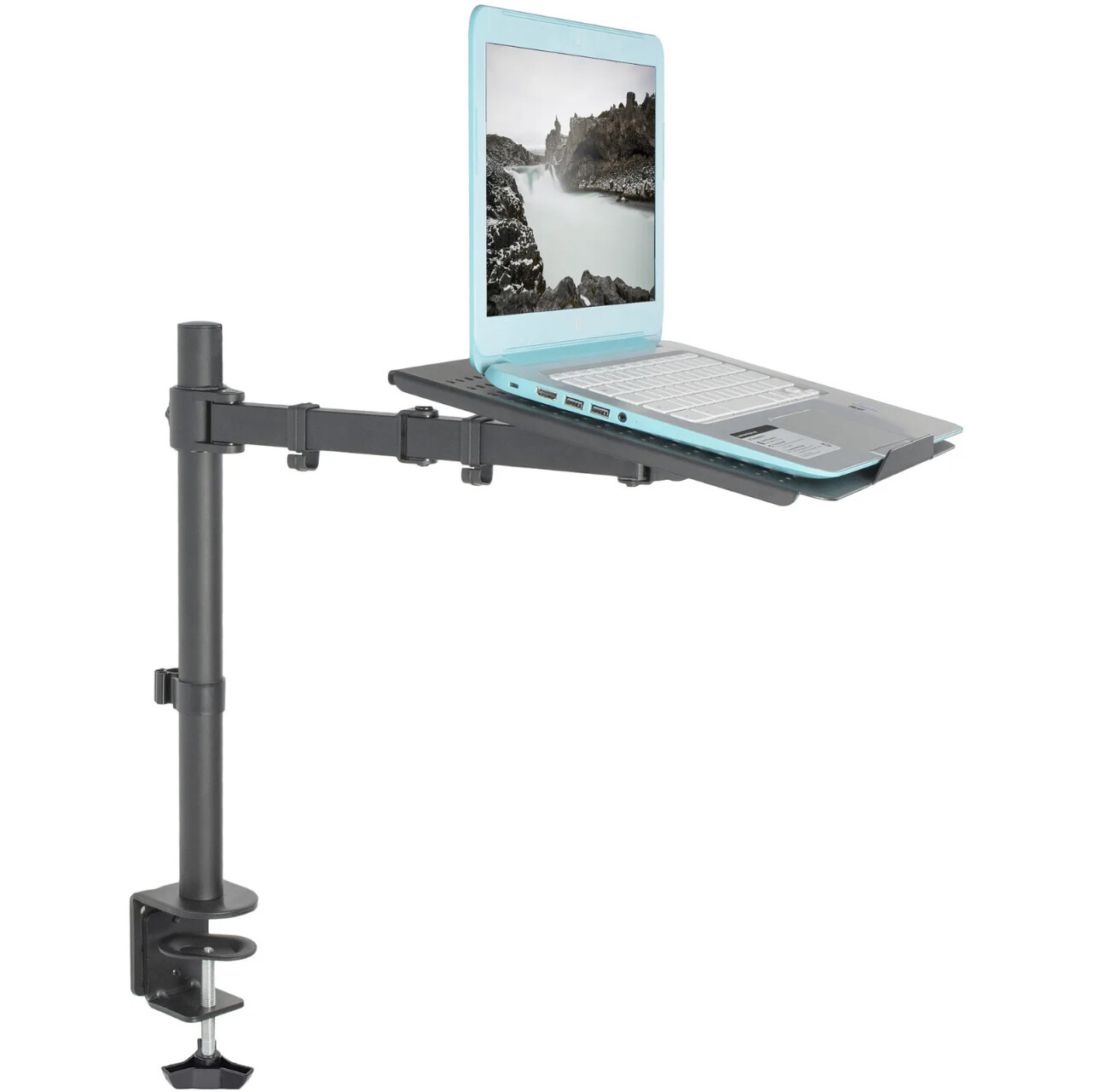 VIVO Soporte de escritorio para laptop, abrazadera de extensión totalmente ajustable